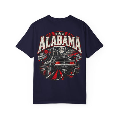 Alabama Night Drive Unisex Comfort Color 1717 Streetwear Graphic Tee