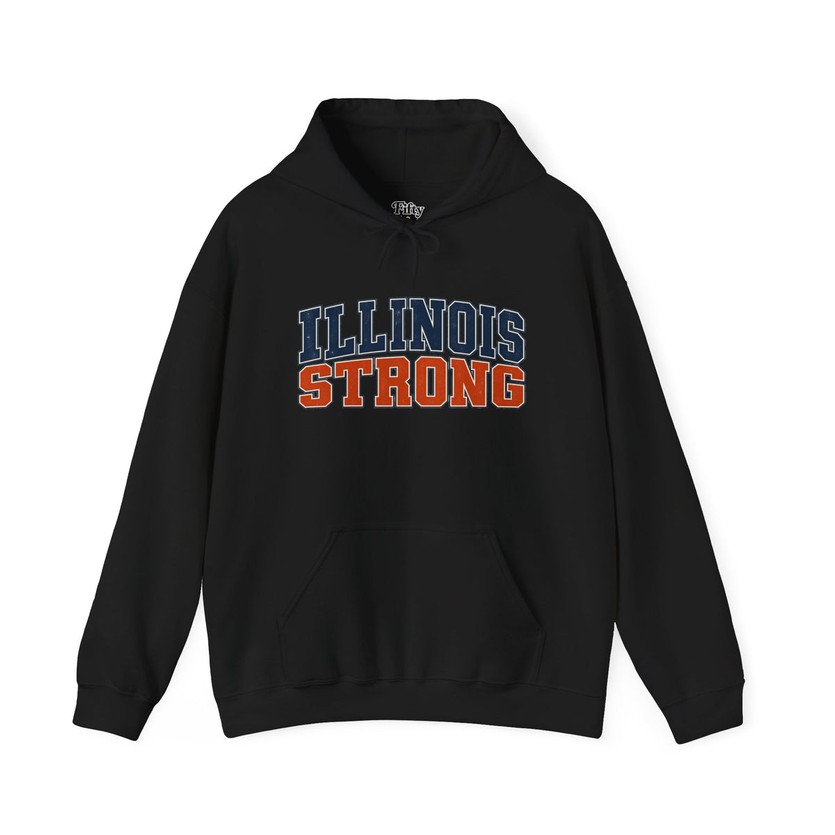 Illinois Strong Unisex Hoodie State Name Graphic