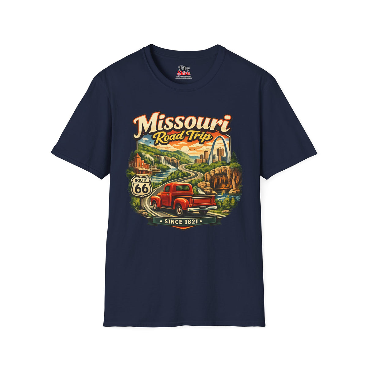 Missouri Road Trip Unisex Softstyle T Shirt State Pride Graphic Tee Collections FS03