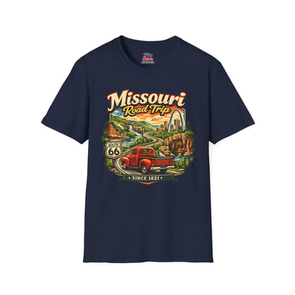 Missouri Road Trip Unisex Softstyle T Shirt State Pride Graphic Tee Collections FS03
