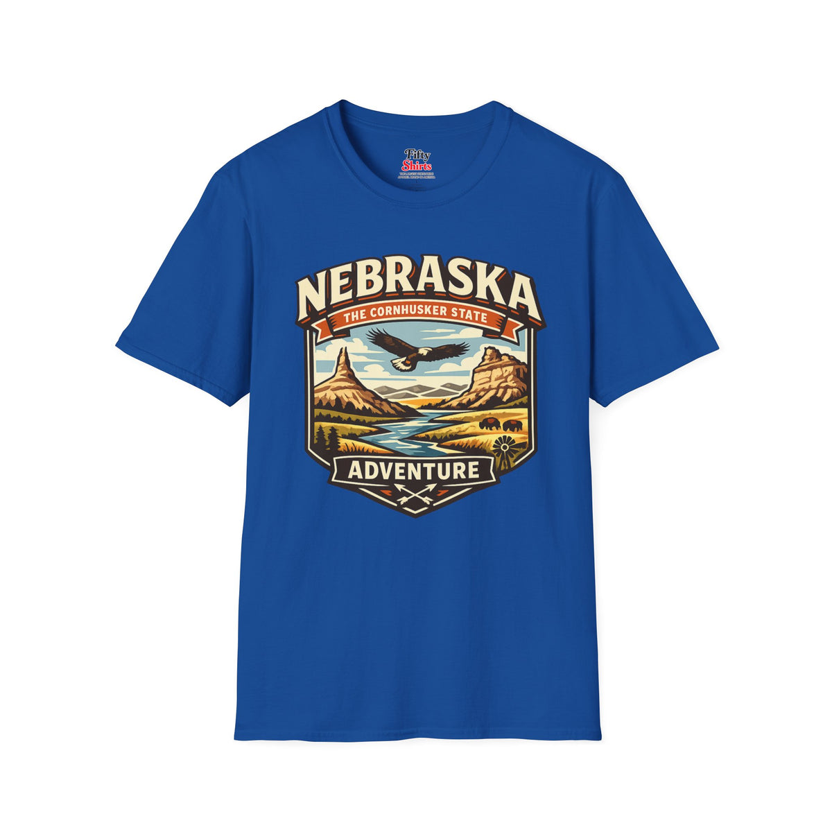 Nebraska Cornhusker State Adventure Unisex Softstyle T Shirt State Pride Graphic Tee Collections FS03