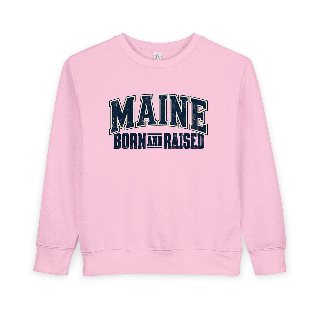 Maine Born and Raised Timeless Heritage Unisex Toddler Sweatshirt
