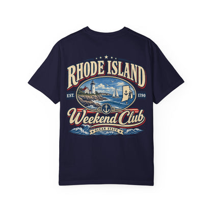 Rhode Island Weekend Club Unisex Comfort Color 1717 Streetwear Graphic Tee