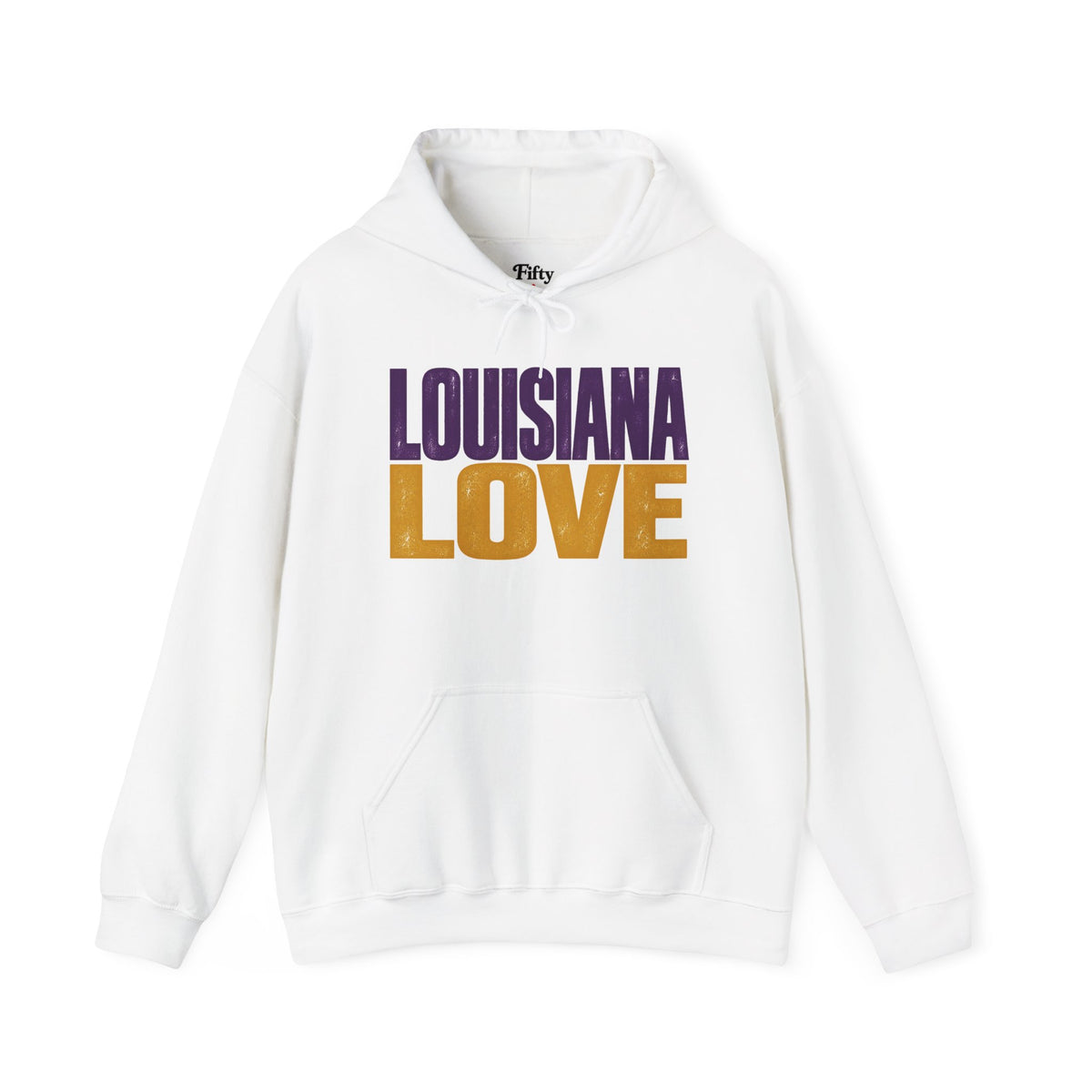 Louisiana Love Unisex Hoodie State Name Graphic