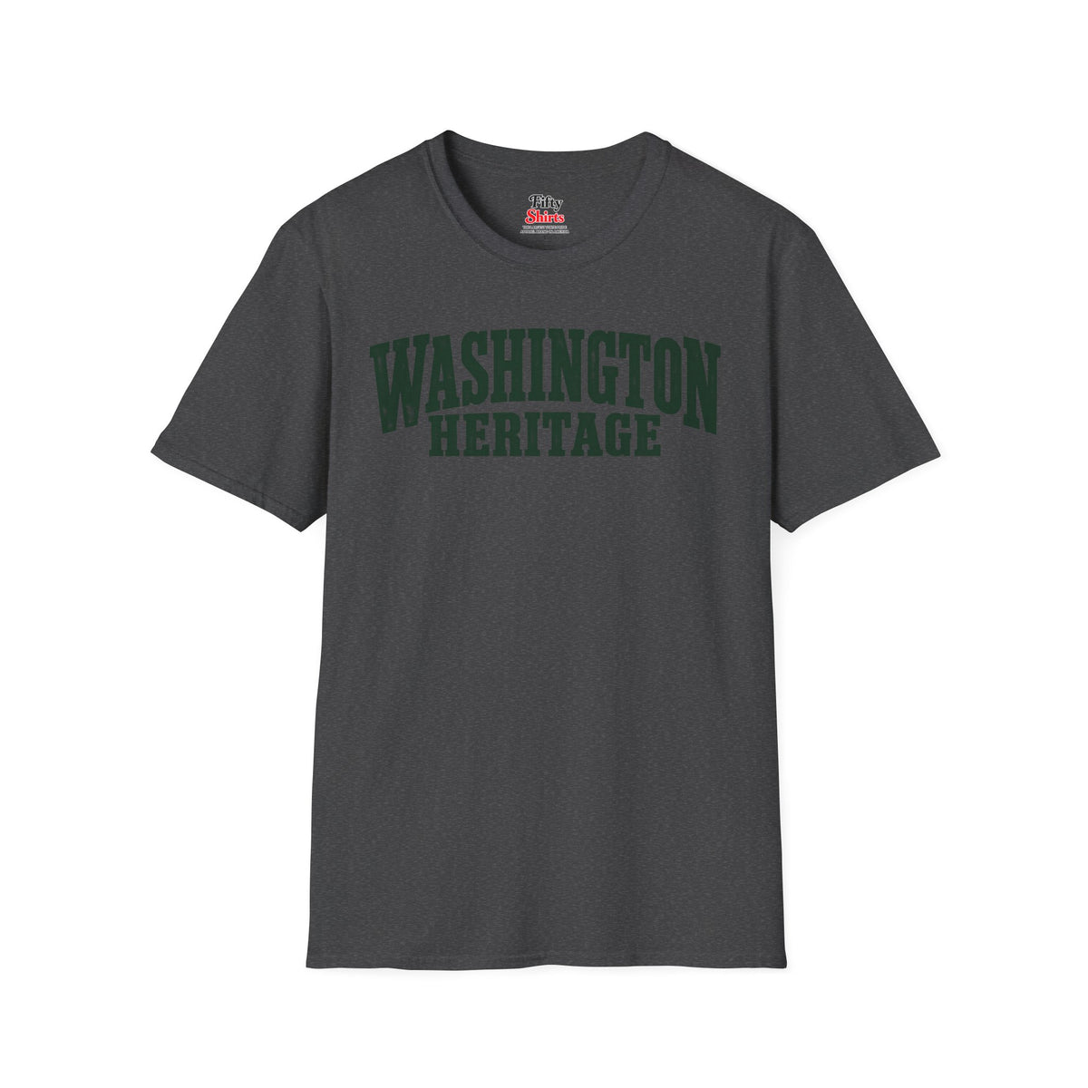 Washington Heritage Unisex Softstyle T Shirt State Name Graphic Tee