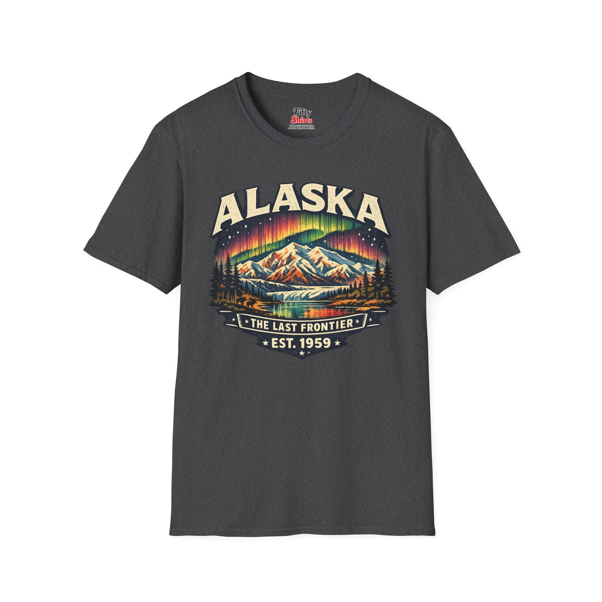 Alaska Northern Lights Unisex Softstyle T Shirt State Pride Graphic Tee Collections FS03