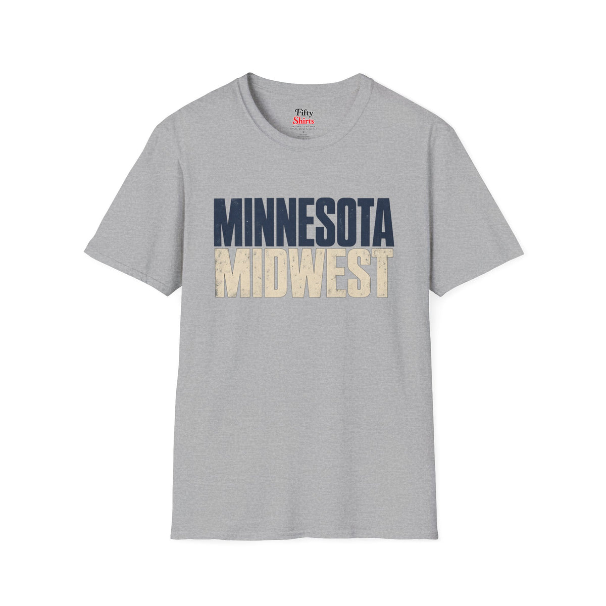 Minnesota Midwest Unisex Softstyle T Shirt State Name Graphic Tee