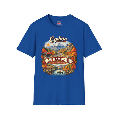 Explore New Hampshire Unisex Softstyle T Shirt State Pride Graphic Tee Collections FS03