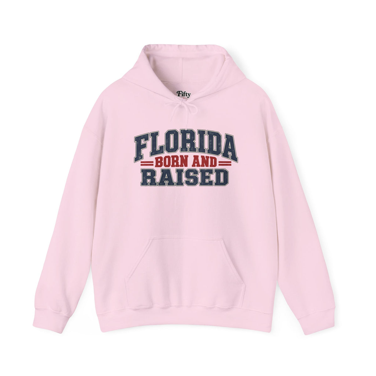 Florida Born and Raised Rustic Americana Unisex Hoodie Graphic