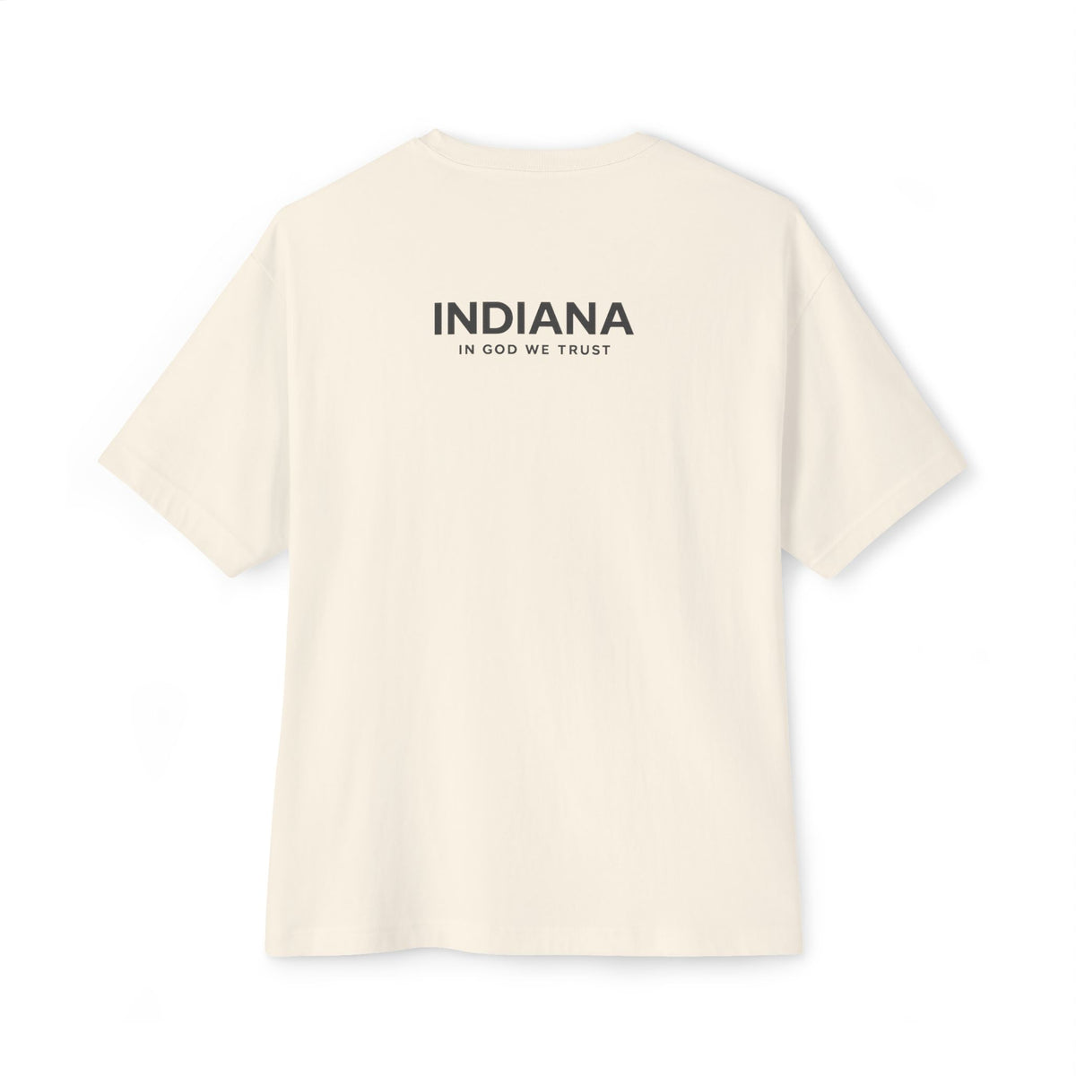 Indiana All State In God We Trust Unisex Casual Oversized Boxy Tee