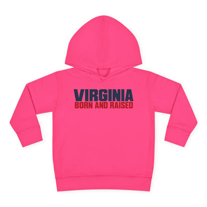 Virginia Born and Raised Minimal Modern Unisex Toddler Pullover Fleece Hoodie