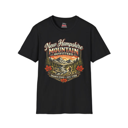 New Hampshire Mountain Outfitters Unisex Softstyle T Shirt State Pride Graphic Tee Collections FS03
