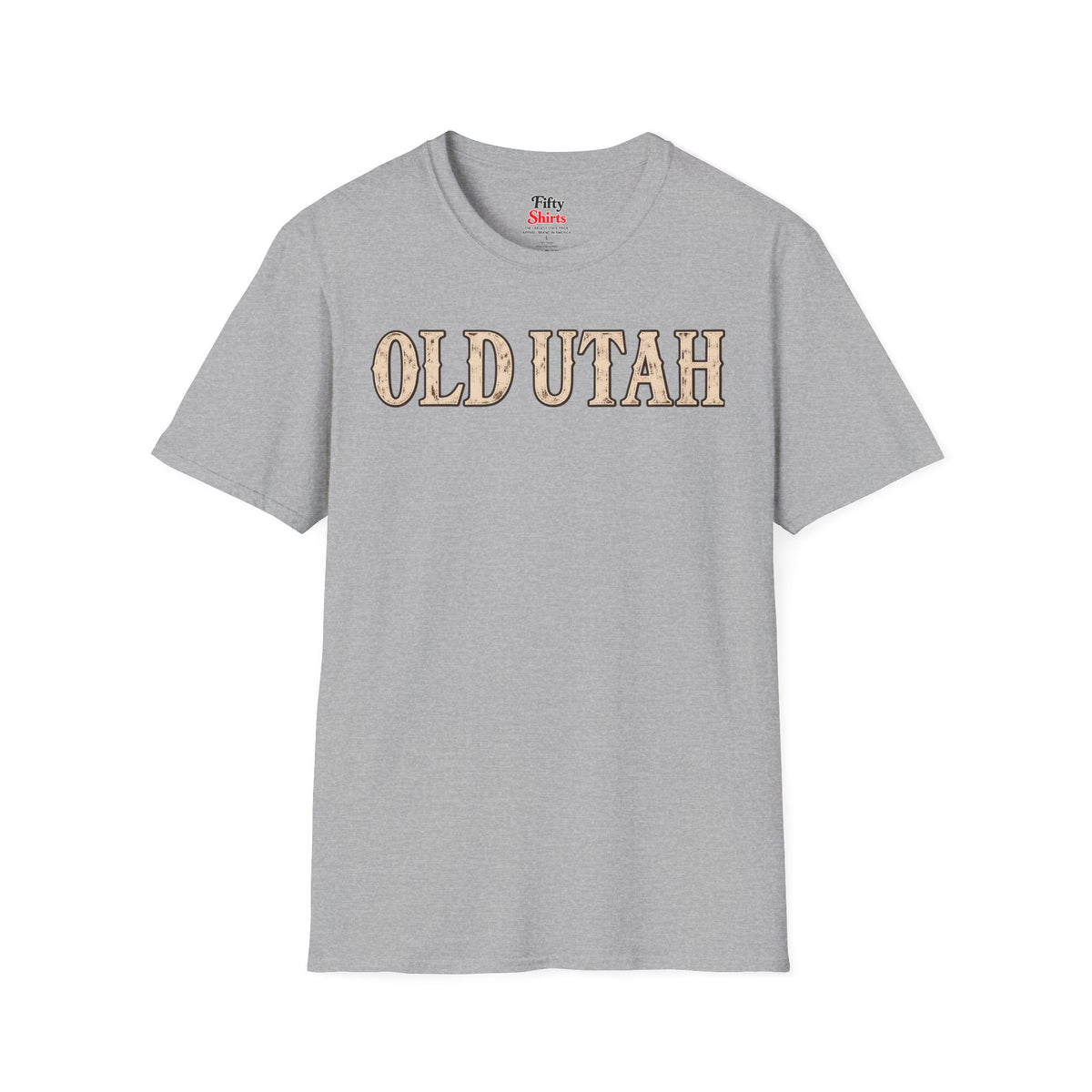 Old Utah Unisex Softstyle T Shirt State Name Graphic Tee