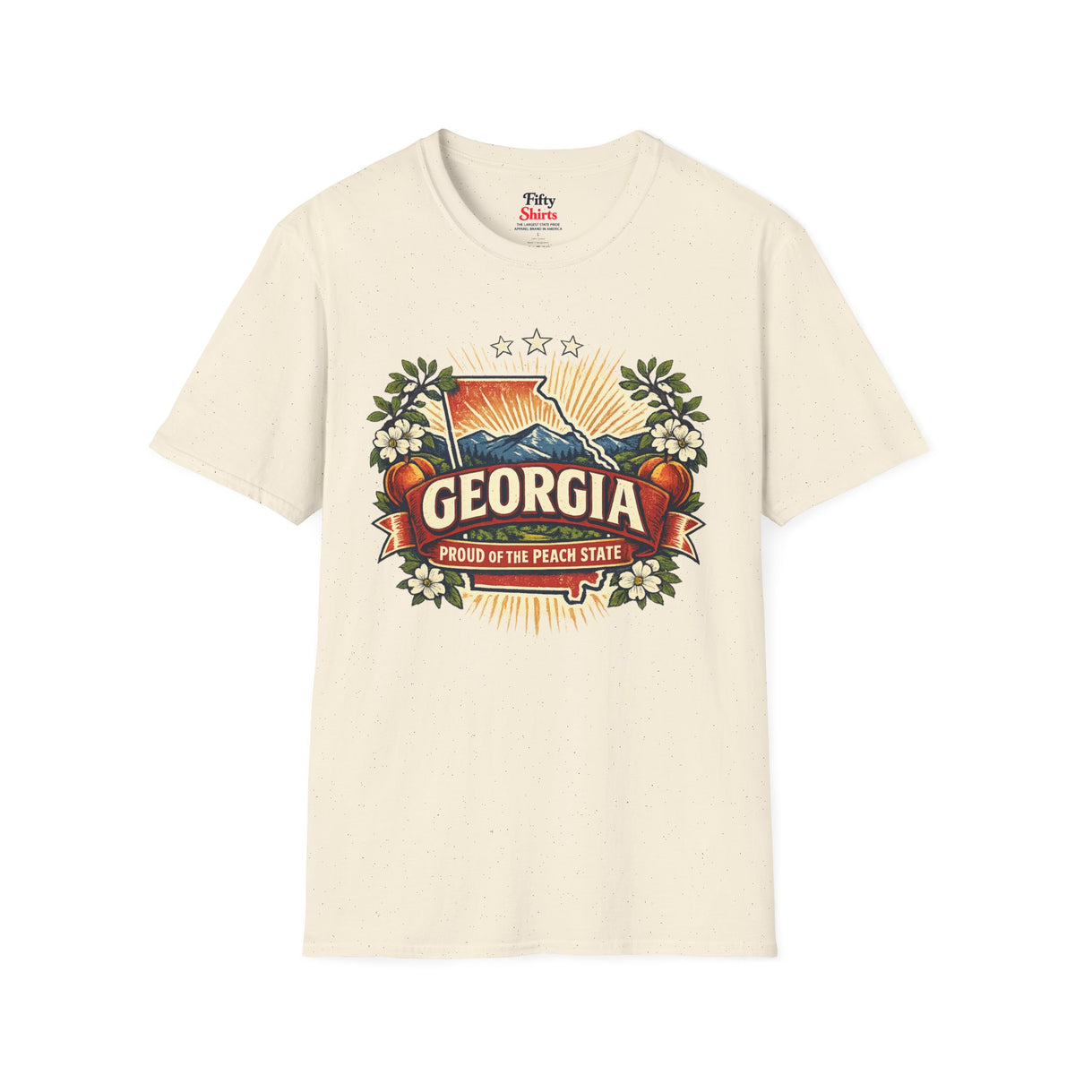 Georgia State Pride Unisex Softstyle T Shirt State Pride Graphic Tee Collections FS03
