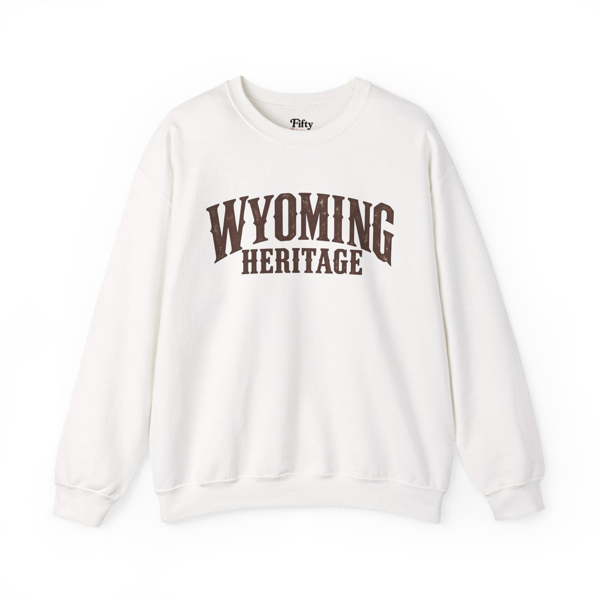 Wyoming Heritage Unisex Crewneck Sweatshirt State Name Graphic