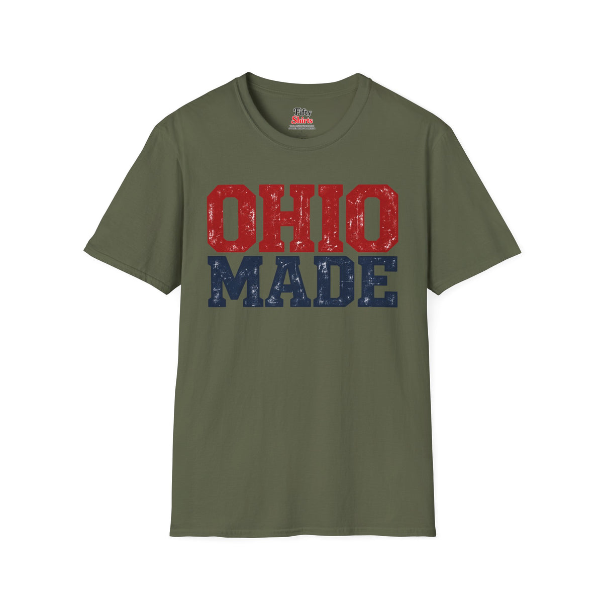 Ohio Made Unisex Softstyle T Shirt State Name Graphic Tee