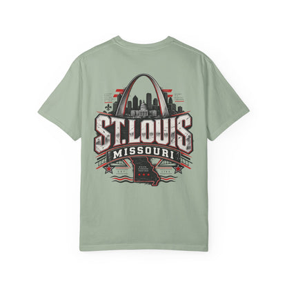 St. Louis Missouri Unisex Comfort Color 1717 Streetwear Graphic Tee