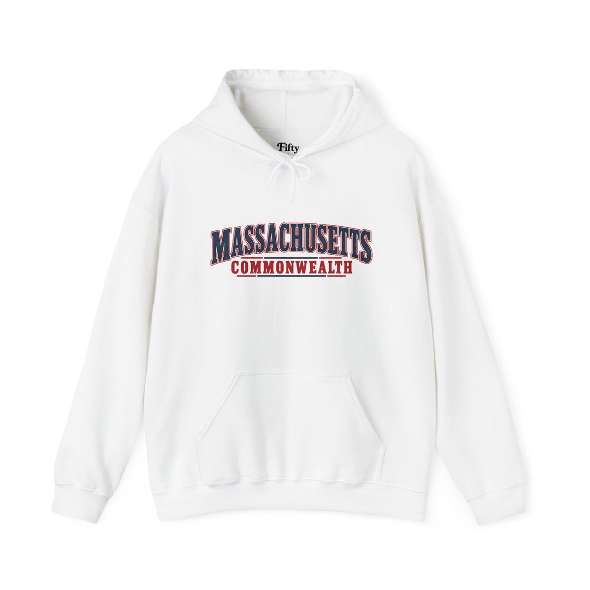 Massachusetts Commonwealth Unisex Hoodie State Name Graphic