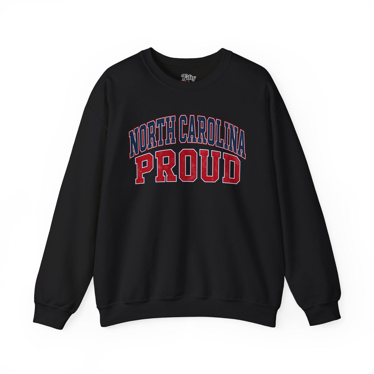North Carolina Proud Unisex Crewneck Sweatshirt State Name Graphic