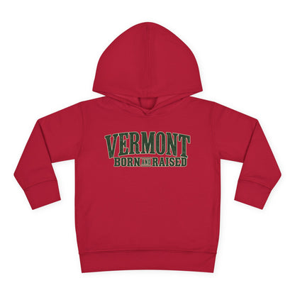 Vermont Born and Raised Premium Vermont Heritage Unisex Toddler Pullover Fleece Hoodie