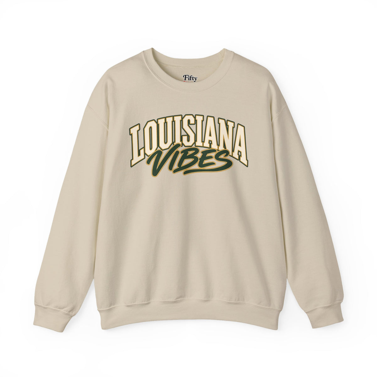 Louisiana Vibes Unisex Crewneck Sweatshirt State Name Graphic