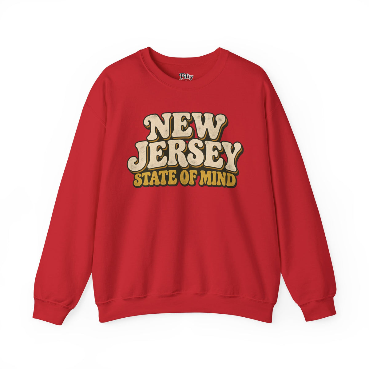 New Jersey State of Mind Unisex Crewneck Sweatshirt State Name Graphic