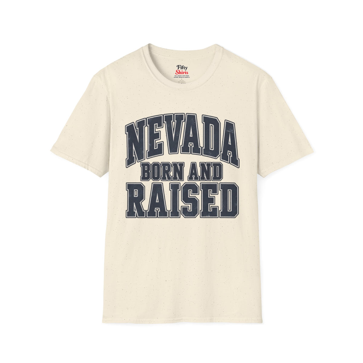 Nevada Born and Raised Unisex Softstyle T Shirt State Name Graphic Tee