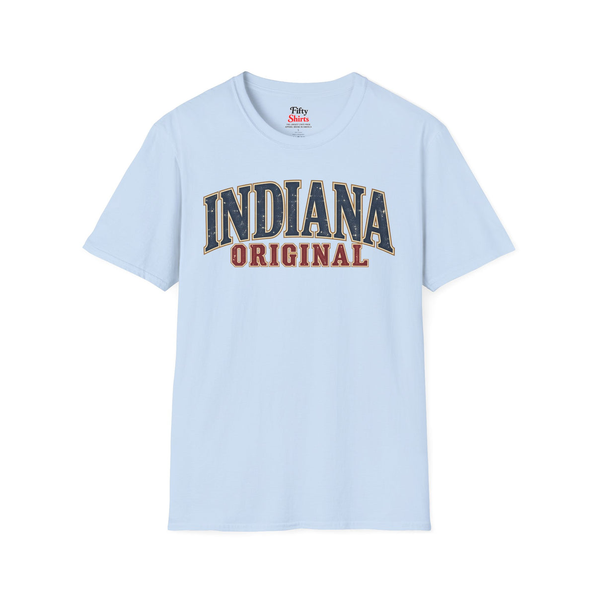 Indiana Original Unisex Softstyle T Shirt State Name Graphic Tee