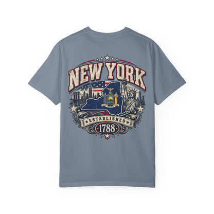 New York Established 1788 Unisex Comfort Color 1717 Streetwear Graphic Tee