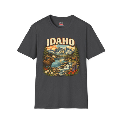 Idaho Wildlife Unisex Softstyle T Shirt State Pride Graphic Tee Collections FS03