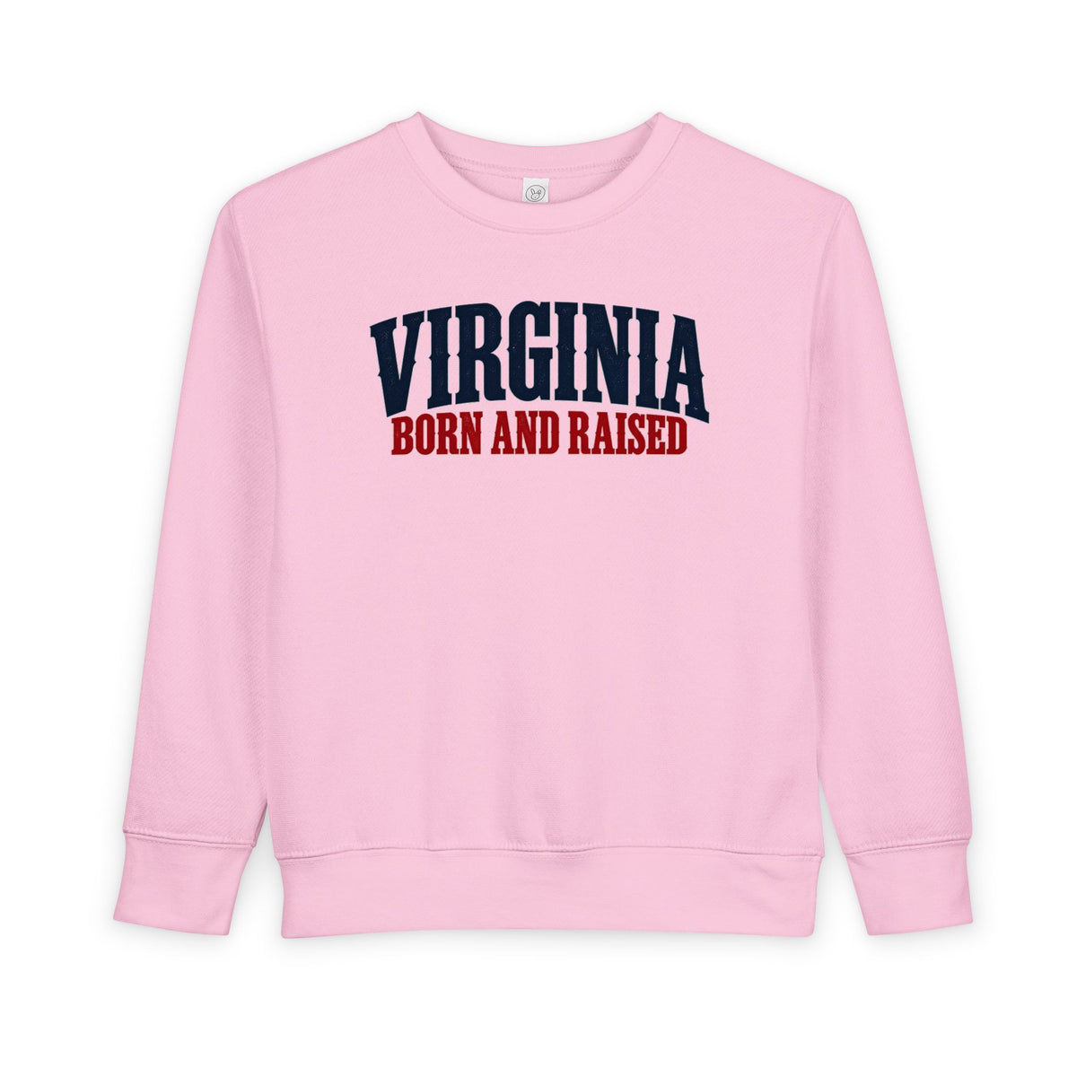 Virginia Born and Raised Premium Heritage Unisex Toddler Sweatshirt