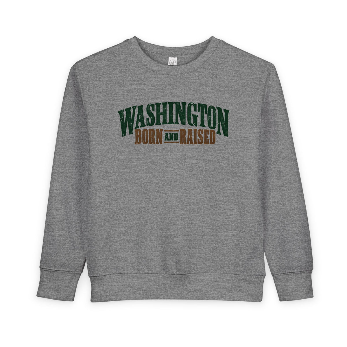 Washington Born and Raised Classic Americana Unisex Toddler Sweatshirt