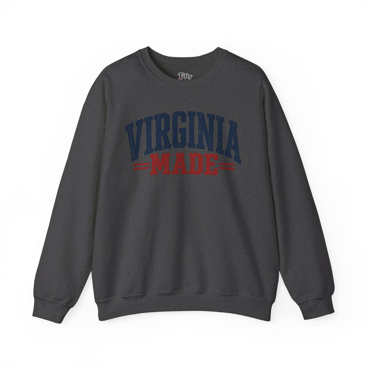 Virginia Made Unisex Crewneck Sweatshirt State Name Graphic