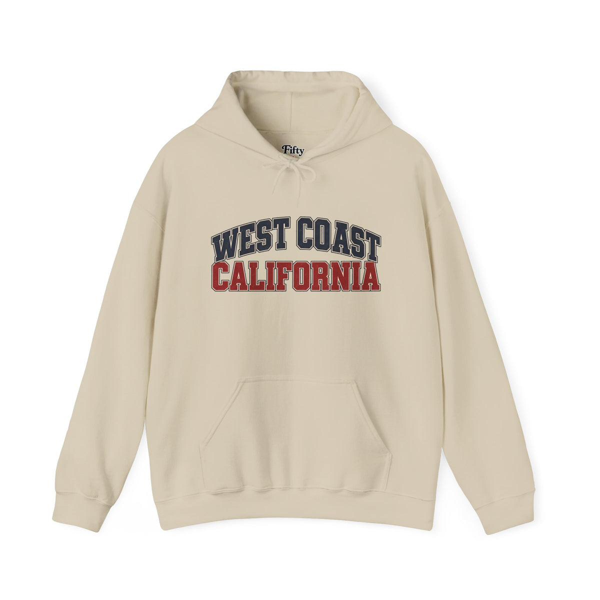West Coast California Unisex Hoodie State Name Graphic