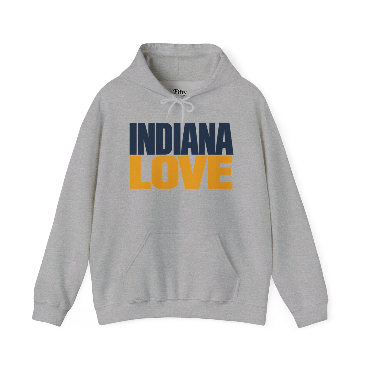Indiana Love Unisex Hoodie State Name Graphic