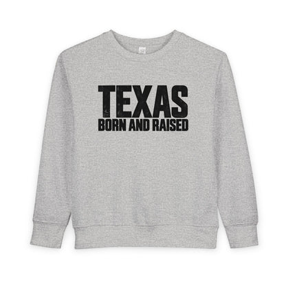 Texas Born and Raised Modern Minimal Unisex Toddler Sweatshirt
