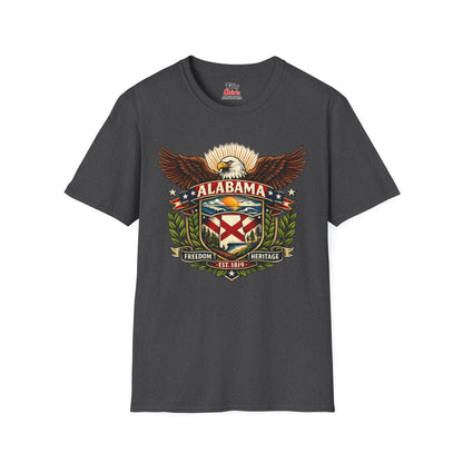 Alabama Americana Eagle Unisex Softstyle T Shirt State Pride Graphic Tee Collections FS03