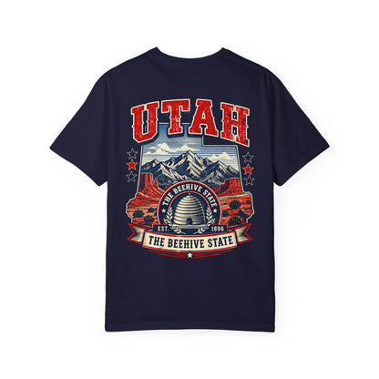Utah the Beehive State Unisex Comfort Color 1717 Streetwear Graphic Tee