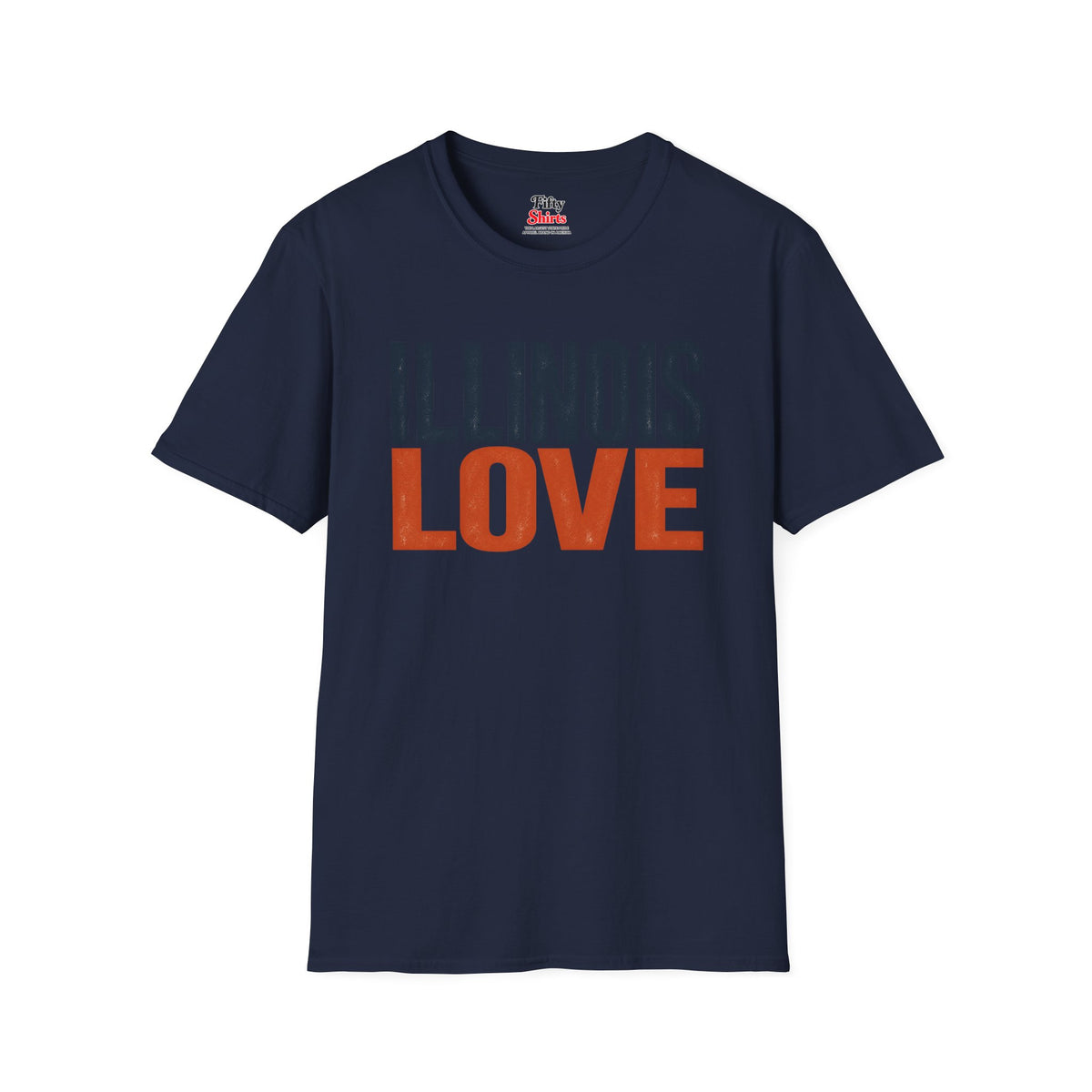 Illinois Love Unisex Softstyle T Shirt State Name Graphic Tee