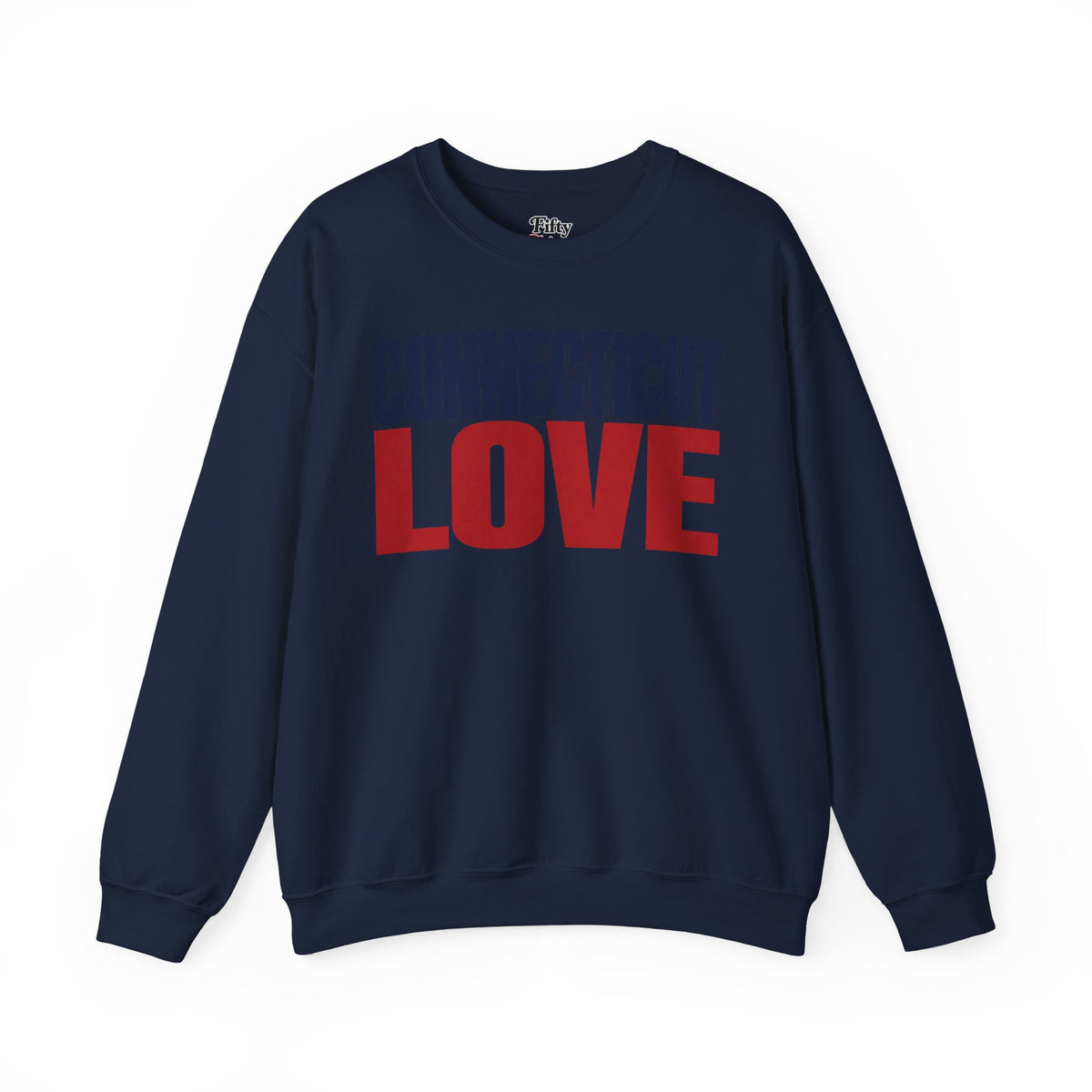 Connecticut Love Unisex Crewneck Sweatshirt State Name Graphic