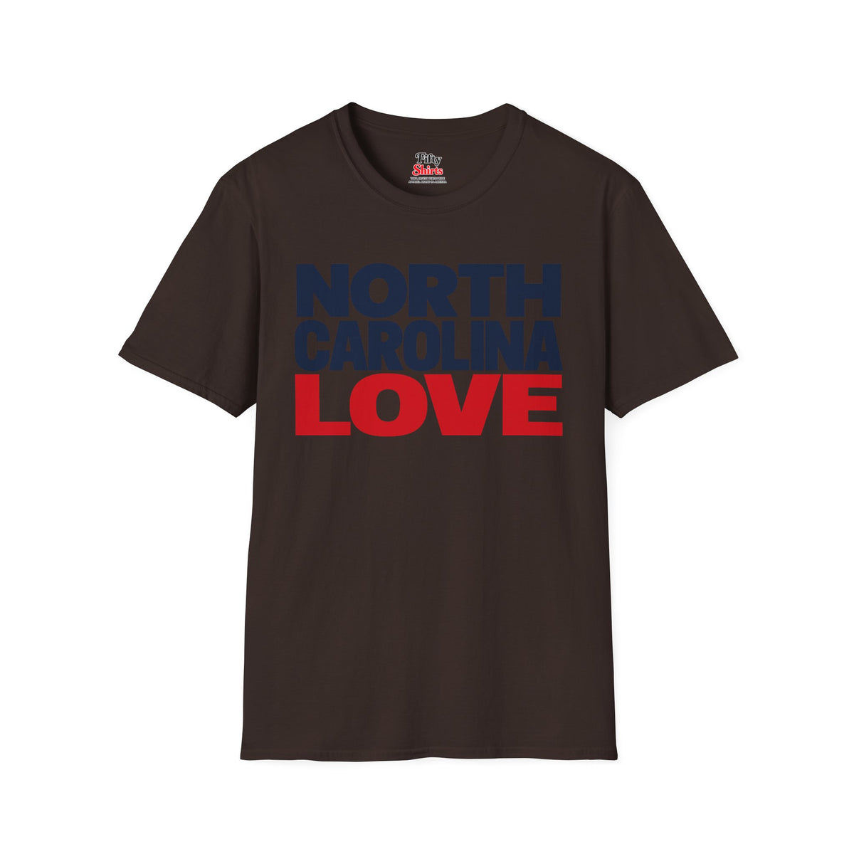 North Carolina Love Unisex Softstyle T Shirt State Name Graphic Tee