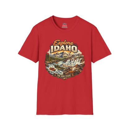 Explore Idaho Unisex Softstyle T Shirt State Pride Graphic Tee Collections FS03