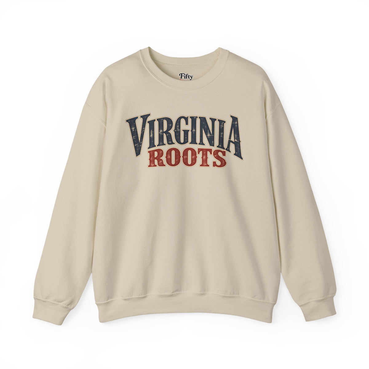 Virginia Roots Unisex Crewneck Sweatshirt State Name Graphic