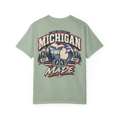 Michigan Made Unisex Comfort Color 1717 Streetwear Graphic Tee