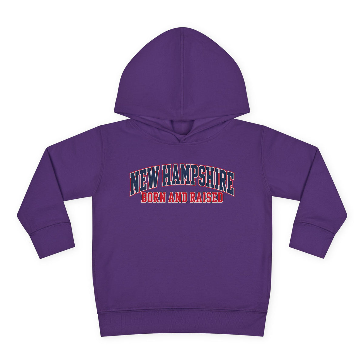 New Hampshire Born and Raised Premium Collegiate Unisex Pullover Fleece Hoodie