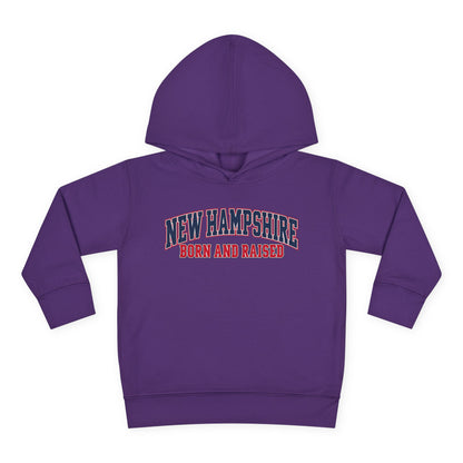 New Hampshire Born and Raised Premium Collegiate Unisex Pullover Fleece Hoodie