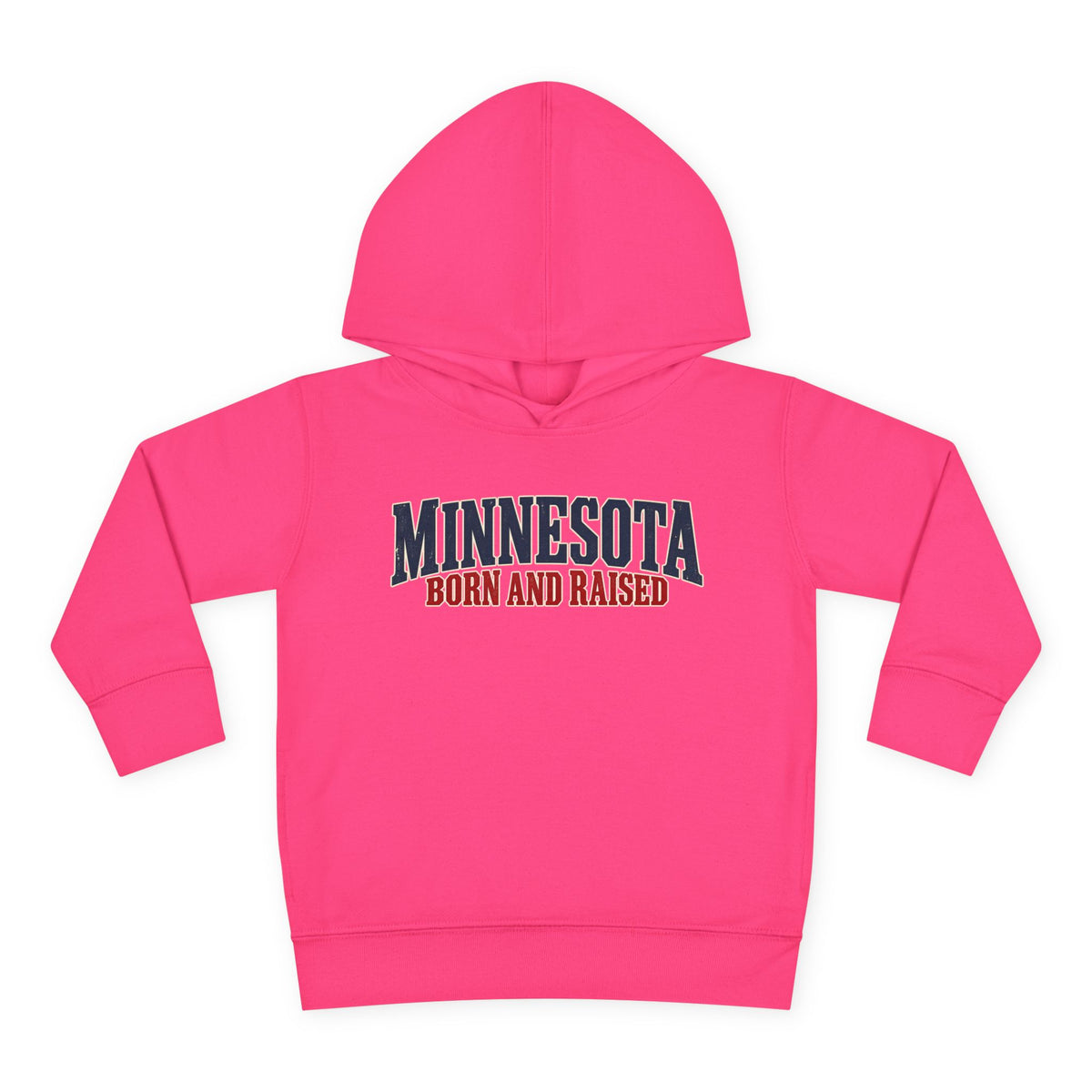 Minnesota Born and Raised Premium Northwoods Unisex Toddler Pullover Fleece Hoodie