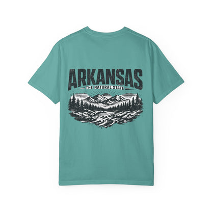 Arkansas Natural State Streetwear Unisex Comfort Color 1717 Streetwear Graphic Tee