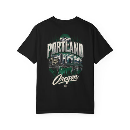 Portland Oregon Unisex Comfort Color 1717 Streetwear Graphic Tee