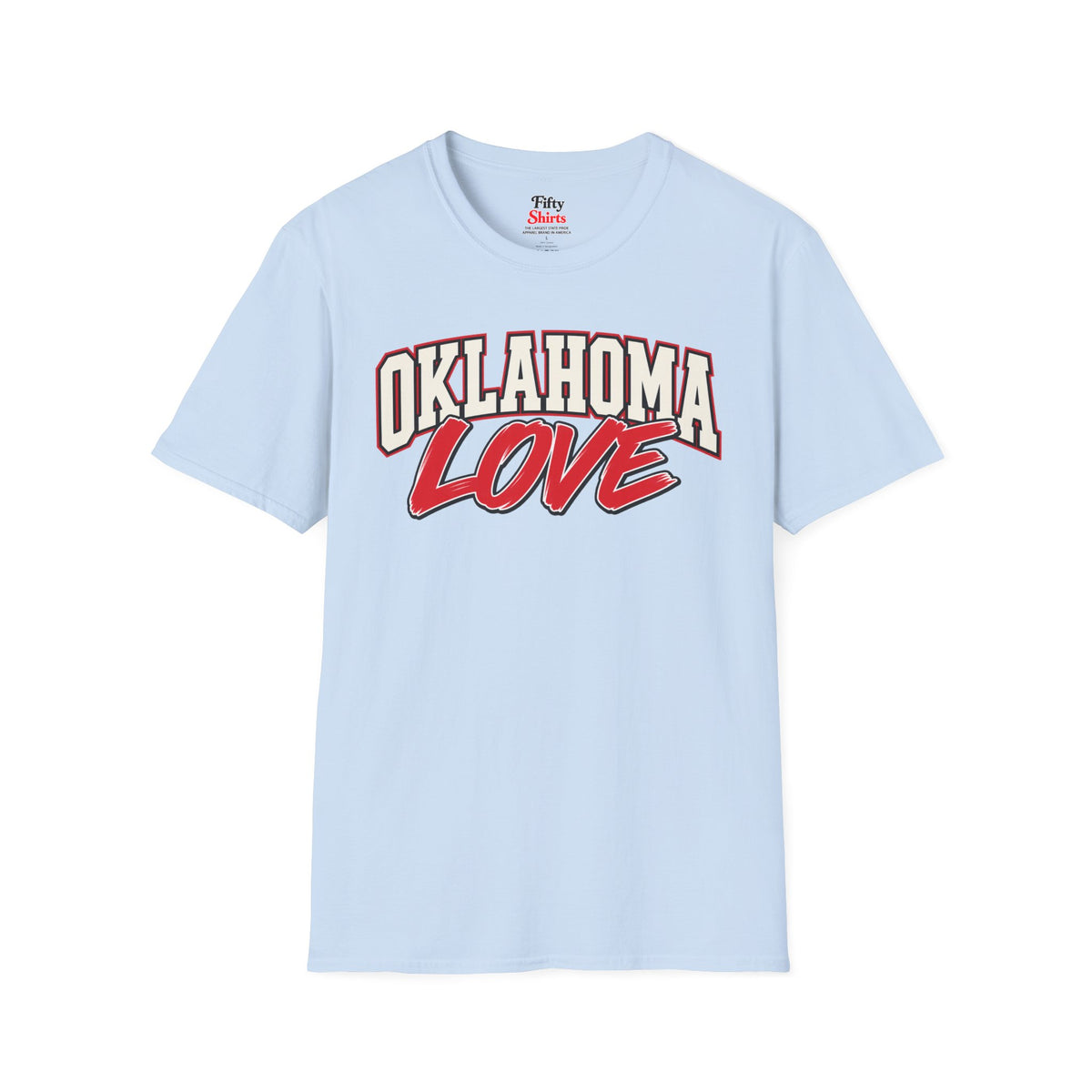 Oklahoma Love Unisex Softstyle T Shirt State Name Graphic Tee